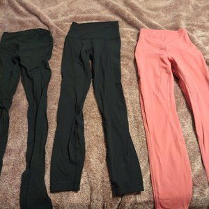 Lululemon lot of 3 leggings size 0